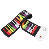 Portable 49 Keys Flexible Roll Up Piano Folding Silicone Electronic Keyboard Kids Early Learning Music Toy