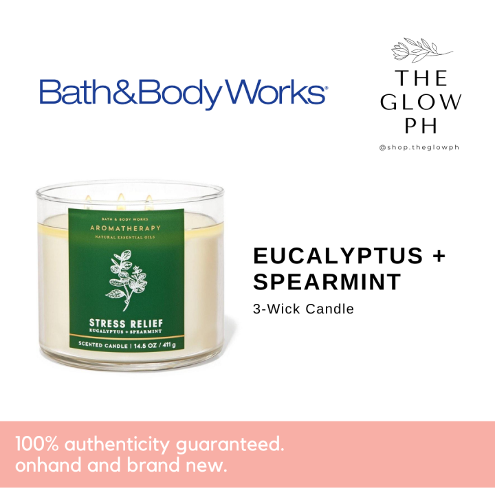 Bath and Body Works Eucalyptus Spearmint 3Wick Candle 14.5 oz / 411 g