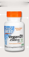 Doctors Best, Vegan D3 with Vitashine D3, 2,500 IU, 60 Veggie Caps