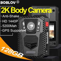 BOBLOV F3 Body Mini Action Camere Anti-Shake EIS with GPS 2K HD 1440P 128GB 5200Mah Sport Waterproof  กล้องติดหน้าอก กล้องติดตัวตำรวจ กล้องติดตัว Wearable Police Digital Camera DVR Video Audio Recorder BodyCam Camcorder Motorcycle Dash Cam For Vlogging