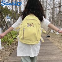 Sanrio Pom Pom Purin Backpack Cute Large Capacity Schoolbag Cartoon Yellow Bags Women Double Shoulder Bag Y2k Student Backpacks