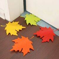 （HOT NEW）1PCSAutumn LeafHome Decor Finger Safety Door Stop Stopper Doorstop