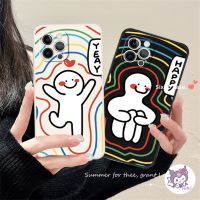 เคสโทรศัพท์มือถือ ซิลิโคนนิ่ม กันกระแทก ลายการ์ตูนผีตลก สําหรับ iPhone 8 7Plus X Xs Xr 14 13 12 SE2020 6 6s