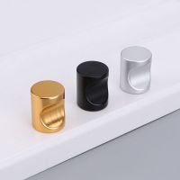 (COD) Modern Aluminum Alloy Single Hole Kitchen Cabinet Handles Solid Drawer Knobs Wardrobe Cupboard Door Handles Furniture Hardware