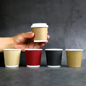 100pcs White Thick Paper Cup Disposable Coffee Cup Mini Tasting