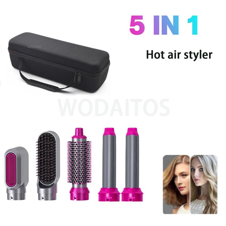 ใหม่ไฟฟ้าแปรงโรตารี่เครื่องเป่าผมหวี-hot-air-stylizer-curling-iron-modeling-tool-professional-5-in-1เครื่องมือจัดแต่งทรงผม