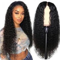 Medium Length Curly Hair Small Curly Wave Wig Head Pre-human Wig xng