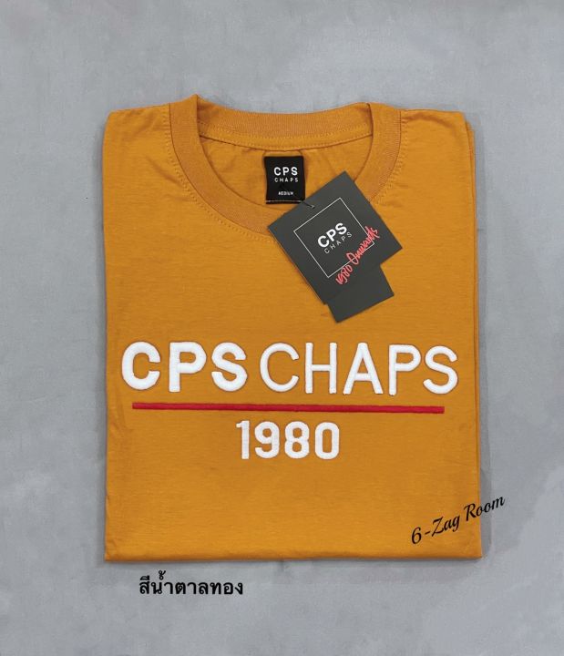 เสื้อยืดแขนสั้น-cps-chap-1980-งานปัก-งานป้าย-ช-ญ-s-m-l-xl-no-38-มีเก็บเงินปลายทาง