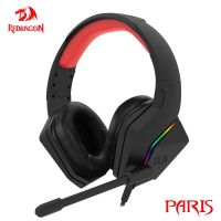 【Audio player】 REDRAGON ปารีส H390 RGB Backlighting Headphone7.1เล่นเกม USB เสียงรอบทิศทางคอมพิวเตอร์หูฟังสำหรับคอมพิวเตอร์เกมเมอร์หูฟังพร้อมไมโครโฟน