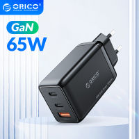 Orico GaN 65W หัวชาร์จแบบเร็ว USB C,หัวชาร์จเร็ว QC4.0 PD3.0 PD สำหรับ iPhone 12 Pro Max Macbook Samsung(PV65)