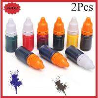 OSJYGO 8ml 9 Color ทำซีล สีสัน งานฝีมือ DIY อุปกรณ์สำนักงานโรงเรียน Inkpad สมุดภาพ หมึกเติมแฟลช เครื่องปั๊ม ซีลไวแสง