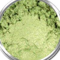 Mica gold light green  ไมก้า  เขียวอ่อนประกายทอง  ขนาด 30 g  002375