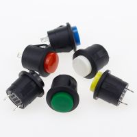 |}“》: สวิตช์กลมปุ่มกดรีเซ็ต6ชิ้น16มม. 6A 125V/3A 250VAC