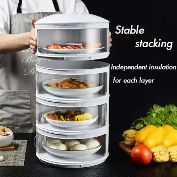 Stackable Multi Layer Heat Preservation Vegetable Cover Leftover Food Cover  Storage Box Dust-proof Insulation Food