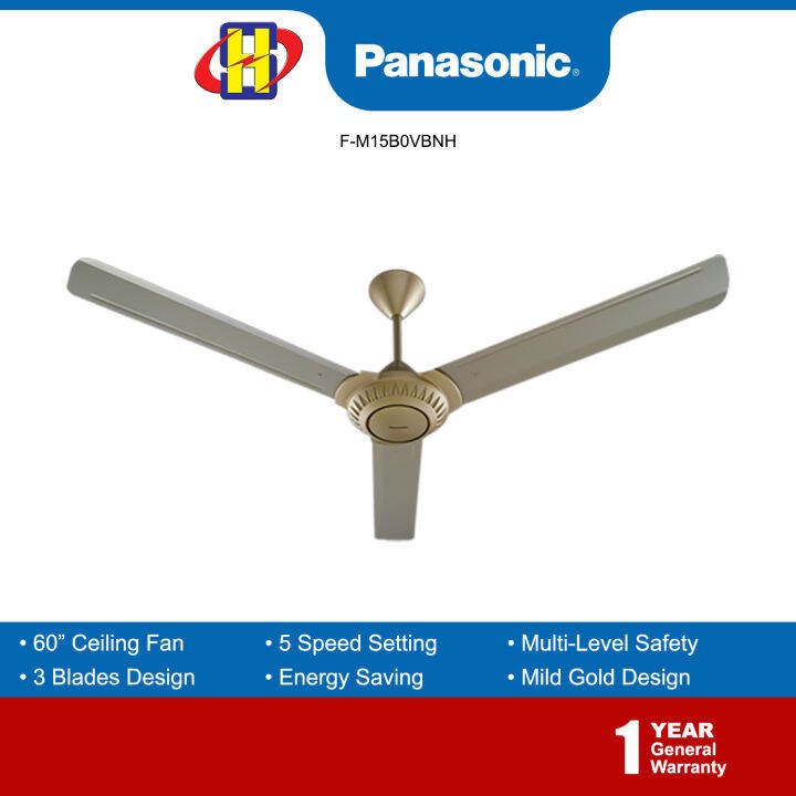 Panasonic Ceiling Fan (60 Inch) 3 Blades 5Speeds Regulator Control
