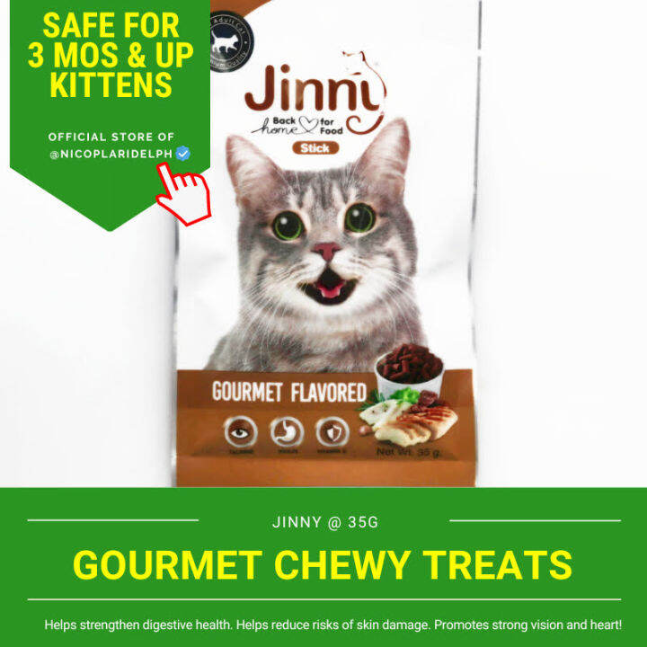 Jinny Gourmet Flavored Sticks with Taurine, Inulin and Vitamin E for