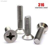 M1.6 M2 M2.5 M3 M4 M5 M6 M8 M10 GB819 Marine Grade 316 A4 Stainless Steel Rust-proof Phillips Flat Countersunk Head Bolt Screw