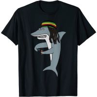 Reggae Shark Funny Dreadlock Rasta T-Shirt  K87H