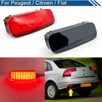 ไฟเตือนสะท้อนแสง Bemper Belakang LED 2ชิ้นสำหรับ Peugeot 107 206 607สำหรับ C5 C1ของ Citroen สำหรับไฟเบรกเบรก Fiat Scudo