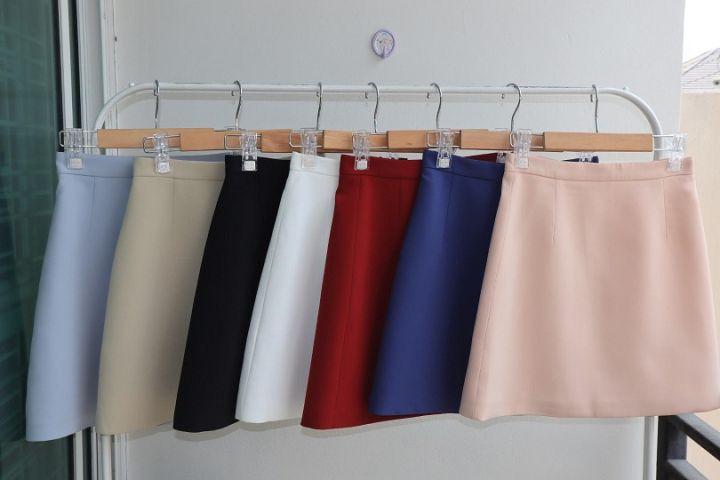 techinee-basic-a-mini-skirt-กระดปรงทรงเอ