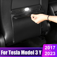 สำหรับ Tesla รุ่น3 Y 2021 2022 2023 2024รถถุงขยะกันน้ำการดูดซับแม่เหล็กถังขยะเบาะหลังแขวนกระเป๋า