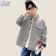Áo sơ mi BXPB tay dài họa tiết kẻ sọc phong cách mới thời trang dành cho