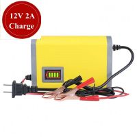 12V 2A อุปกรณ์ชาร์จอัจฉริยะชาร์จเร็ว13.8V อัจฉริยะสำหรับเก็บแบตเตอรี่มอเตอร์ไซค์ E-Bike + นันทนาการกลางแจ้งชิ้นส่วนสเก็ตบอร์ด Gratis Ongkir