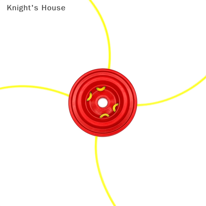 knights-house-หัวทริมเมอร์อลูมิเนียมแบบสากลพร้อมสายทริมเมอร์สี่เส้นสำหรับเครื่องตัดแปรงน้ำมันเบนซิน
