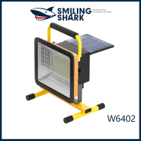 SmilingShark W6402ไฟ LED ทำงานขนาดเล็กไฟฉุกเฉิน LED 18650 USB ชาร์จไฟน้ำท่วมขาตั้งโคมไฟแบบพกพา30W 50W 1000Lumens IPX6 Super Bright กันน้ำกลางแจ้งแคมป์ปิ้งตกปลาซ่อมรถการประชุมเชิงปฏิบัติการสถานที่ก่อสร้างโรงรถ