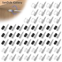 SanDslk Galaxy สกรูชั้นวางของโลหะหมุดยึดตัวเอง150ชิ้นพร้อมน็อตหัวแฉกฝาครอบกันฝุ่นสำหรับตู้สกรูยึดตัวเองสำหรับตู้เก็บของ