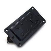 WK-Mini Style Two Line 8 Hole Electric Bass Humbucker Pickup Neck/Bridge Pickup Black