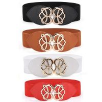 Women Stretchable Elastic Waist Belt With Heart Buckle Belt For Fashion Accessories  Casual  Western Outfits  Floaties