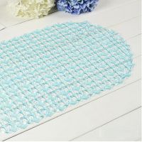 ✚▼ Rectangle PVC Anti-skid Bath Mats Soft Shower Bathroom Massage Mat Suction Cup Non-slip Bathtub Carpet Large Size Anti-slip Mats