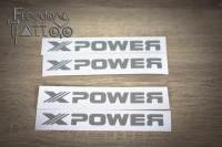 สติกเกอร์X POWER ติดรถMG3,MG5 1คู่