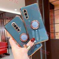 {Taoyitao Case} ที่ยึดแหวนเคสสำหรับ Vivo V19 V20อินเดีย V20SE V21 V25 Y15S Y15A T1 Y20 Y20S ฝาครอบ Y12S 4G 5G เคลือบด้วยไฟฟ้าป้องกันการตก