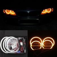 【Hot ticket】 【Deal】 【Direct-sales】 【Limited edition】 【Factory-direct】 【Pre-order】 ตานางฟ้า Led แบบ Smd Fsylx สำหรับ Bmw E46ที่ไม่ใช่โปรเจคเตอร์รถ Smd Led ไฟหน้าตานางฟ้า Led แบบ Smd สำหรับผ้าฝ้าย E46สีเหลือง/สีเหลืองอำพันขนาด2X131มม. 2x146mm