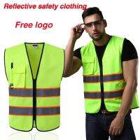 Unisex Reflective Safety Vests High Visibility Safe Protective Work Clothes Road Traffic Warning Outdoor Cycling Mesh Waistcoat