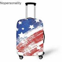 [Koala Travel] American Flag พิมพ์กระเป๋าเดินทางป้องกันฝุ่นสำหรับกระเป๋าเดินทางเคสป้องกันความยืดหยุ่นคุณภาพดีที่ใส่รถเข็นกระเป๋าออกแบบ