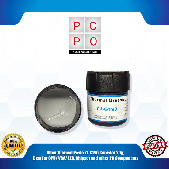 Allan Thermal Paste YJG190 Canister 20g, Best for CPU/ VGA/ LED, Chipset and other PC