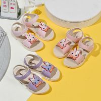 New student version kids sandals cute cartoon trendy style going out girls shoes anti slip velcro girls sandals women