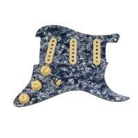 Loaded Pickguard Pickups Guitar Alnico 5 Pickups SSS Single Coils Pickups /Yellow Pickup Covers Set