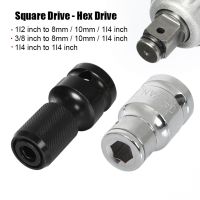 CR-V Steel 1/2 3/8 Square To 1/4 8mm 10mm Hex Ratchet Socket Wrench Socket Adapter Spanner Set Drive Converter Impact Tool