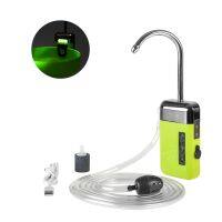 Portable Fishing Suction Device Aquarium Air Pump Multi-Function Induction Water Circulation Pump Oxygen Pump with LED Lighting Electrical Trade Tools