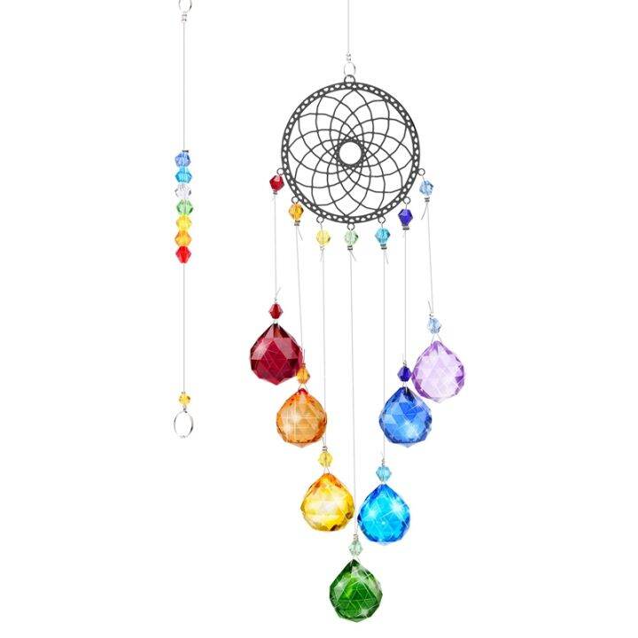 crystals-rainbow-maker-suncatcher-window-hanging-ornament-garden-decoration-sun-catcher-pendant-chakra-beads