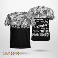 （Can send logo badge customization）Free Men - Freemason - Freemason T-shirt - Gmasonic（Beautiful and fashionable clothing in sizes for adults and children）05