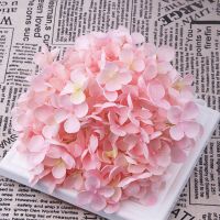 ；‘。、’ 11 Fork DIY Artificial Flower Heads Hydrangea Peony Silk Wedding Flowers Floral Wall Backdrop For Hotel Background Decoration