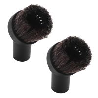 2X Dusting Brush Dust Tool Attachment for Vacuum Cleaner Round Horse Hair 32mm