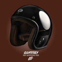 MOTOTWIST หมวกกันน็อคแบรนด์ไทยงานคุณภาพ รุ่น ODYSSEY สีดำเงา ดำเดินด้าย ไซส์ S-XXL