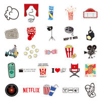 Movie Party Sticker 50pcs Waterproof Luggage Sticker Vinyl Sticker Water Bottle Sticker Suitcase Car Bike Skateboard Sticker