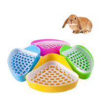 Practical Cat Rabbit Pee Toilet Small Animals Hamster Guinea Pig Litter Tray Corner Training Tray free shippingd20